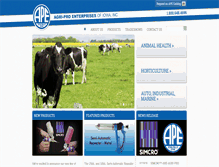 Tablet Screenshot of agri-pro.com